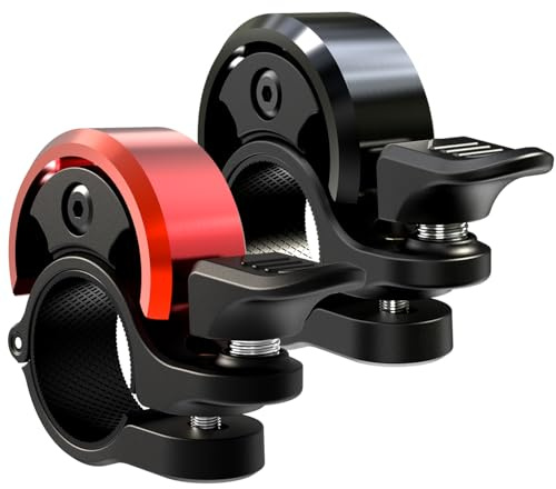 Greallthy Bicycle Bell for 19-25.4mm Handlebar - Super Loud & Robust - Suitable for City Bike, Trekking Bike, MTB, Dutch Bike, Kids Bike - Not for Road Bike/Gravel