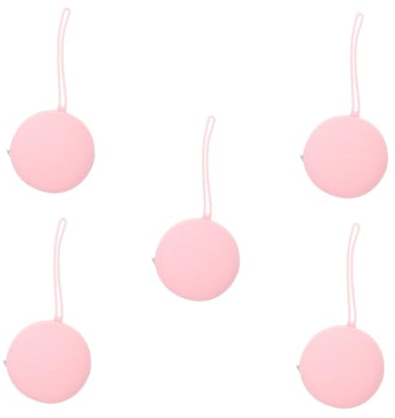 WRITWAA Boîte De 5 Pièces Boîte de rangement Cas trousse d'époque étui pour coupes menstruelles récipient en tasse menstruelle Gel de silice rose