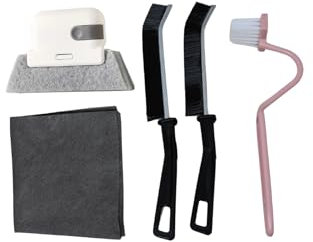 Kit de Limpieza para Cocina y Baño - Cepillos para Juntas, WC, Ventanas y Bayeta Mágica – Limpieza de Azulejos, Persianas, Rincones y Suelos – Elimina Moho, Suciedad y Malos Olores.