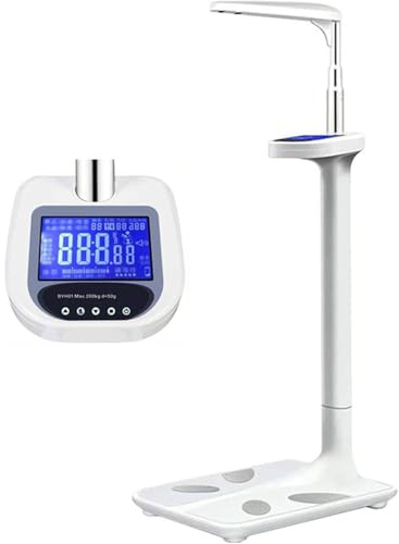 DHMYYXGS Bilancia Pesapersone,Professionale Impedenziometrica Digitale,con Funzione Bmi Strumento Misura Peso Corporeo,Massa Grassa,Bmi, Massa Muscolare,Massa Ossea,Proteine