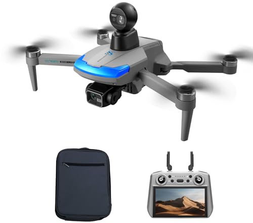 Sunydog Mini Quadricottero con Motore Brushless, Telecamera HD 2.7K, Posizionamento del Flusso Ottico, Evitamento degli Ostacoli – Aerei Telecomandati per Bambini, Quadricottero Senza Testa (Grigio
