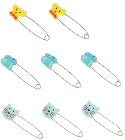 NOLITOY 10 Piezas Pin de Dibujos Animados para Bebe Pin de Cierre Forma Hebilla de Seguridad para Decorar Ropa de Bebe Fiesta de Cumpleanos