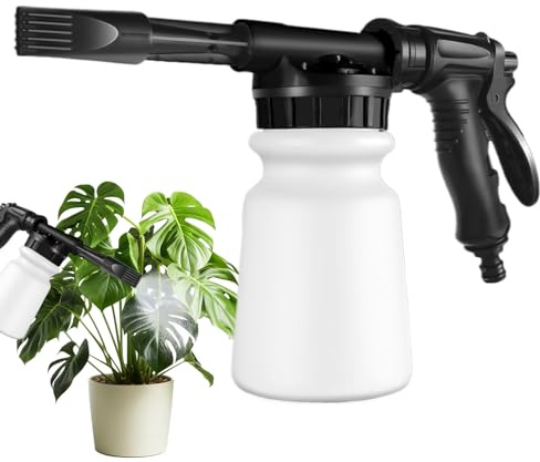 Cañón De Espuma para Manguera, De De Coche,Rociador De Jardín - 1L Handheld Presurizado De Jabón Detallado Cañón De Espuma De Limpieza para Suministro De Lavado Exterior