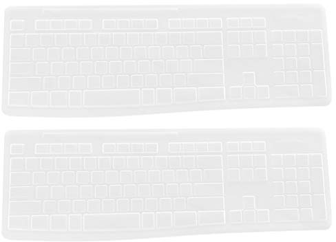 SOLUSTRE Tastaturabdeckung 2 Stück Transparent Silikon Keyboard Protector Film Wasserdicht Staubschutz Für Mk270 Computer Tastaturschutz