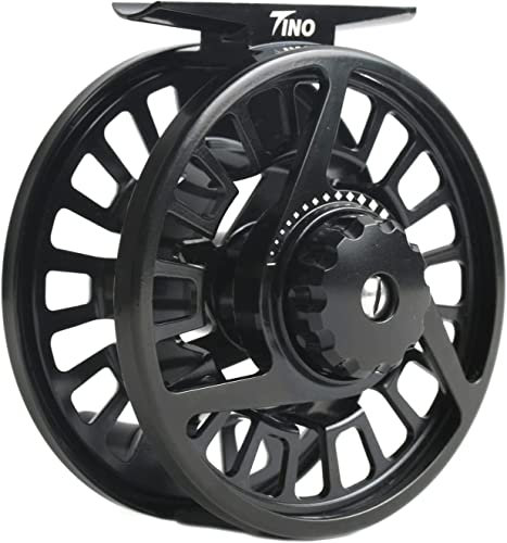 Maximumcatch Tino flugrulle lila/svart i 3/4, 5/6, 7/8wt, och flugfiskerulle med snören (svart, 7–8 WT)