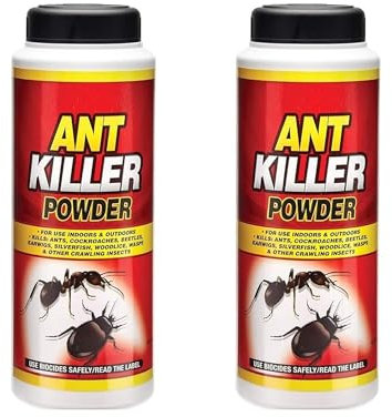 PNJB, Ant Killer Powder For Indoor And Outdoor Use Strongest Ant Killer For Lawns, Home, Garden To Kill Ants, Cockroaches, Woodlice, Earwigs And Crawling Insects (2XPACK)