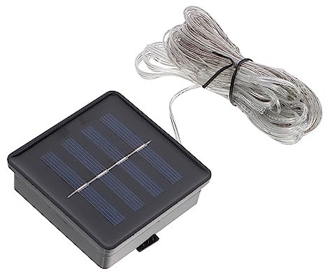 DOITOOL Solar-terrassenschirm-lichterkette -lichterkette Gartendekoration Weißes Licht Einfache Installation