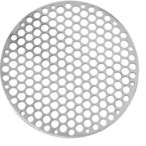 ReachMall Griglia Rotonda per Barbecue, in Acciaio, griglia per Barbecue, griglia per Barbecue, per Esterni, Giardino, Campeggio, Viaggi, Escursioni, Cucina (18 cm)