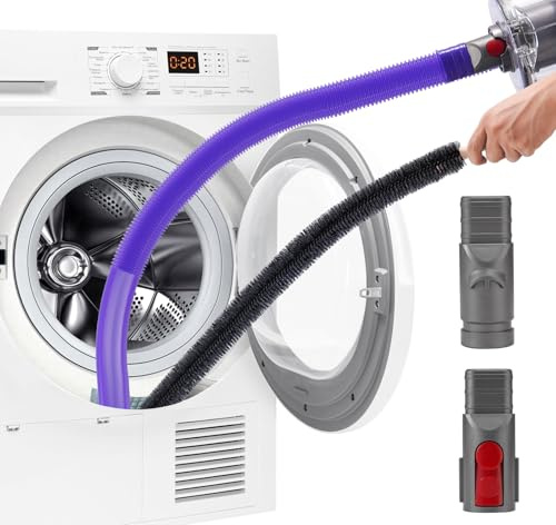 AiLomey Suceur pour Dyson V11, V10, V12, V15, V8, V7 Aspirateur, Embout Suceur Plat, Flexible Longue pour Dyson V6, Enlève les Peluches des Sèche-linge, des Ouvertures d'Aération et de la Voiture