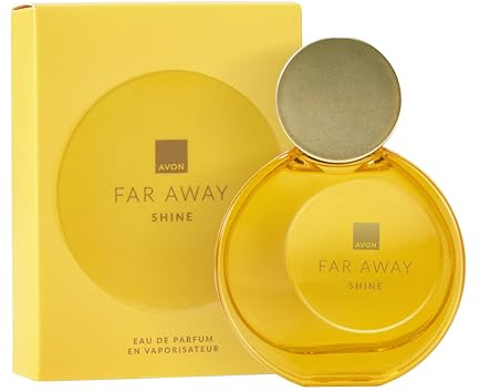 Avon Far Away Shine Eau de Parfum 50ml, Oriental Gourmand Scent Notes, Long Lasting Scent, Perfect for Any Occasion, Cruelty Free