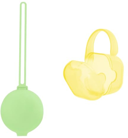 DHWEKU boite a tetine,boite a tetine bebe,Boite a Sucette Bebe, 2pcs boite tetine bebe, Boîte À Sucettes Portable en Silicone pour Bébé, Imperméable, Sans BPA, pour Voyage en Plein Air