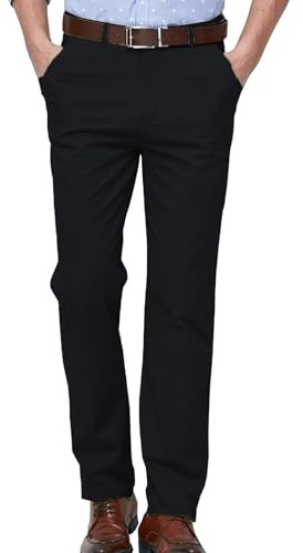 Pantalon chino en coton pour homme, coupe décontractée, coupe droite, pantalon chino décontracté, pantalon chino pour le travail, l'été, le bureau, les loisirs, le travail