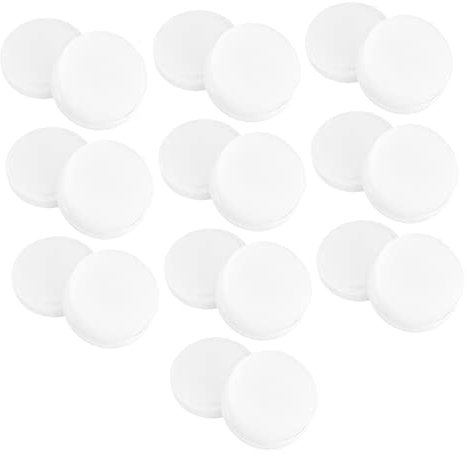 COMPUKAS 10pcs Disposable Sponge Shoe Cleaner for Leather Shoes White round Brushes for Household Cleaning Create Shining Surface Care Accessories