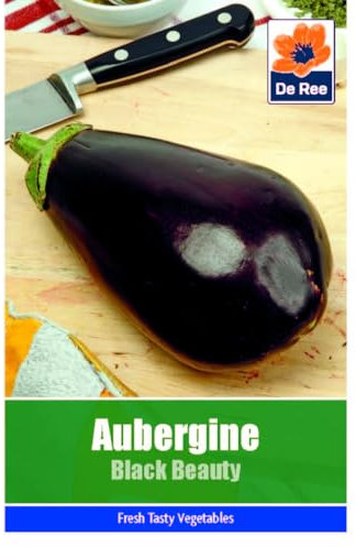 Aubergine Black Beauty Seeds - 165 Seeds Vegetable Grow Your Own Garden Salad Herb Vegetable Seed