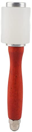 Läder Nylon Carving Hammer Professionell läderhantverk Stanshammare Hållbar Rostfritt stål Balansvikt Ergonomiskt trähandtag för läderbehandling Kohudsarbete 360g