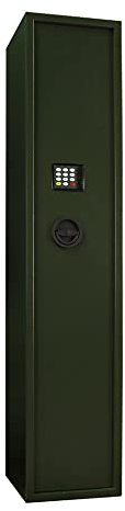 Profirst Rock 5 Waffenschrank Elektronikschloss mechanische Notöffnung separat versperrbarer Innentresor Platz für 5 Langwaffen Schaumstoffwaffenhalter Putzstockhalterung