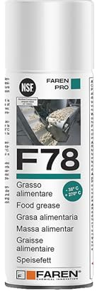 Faren 1AA400 Grasa spray apto para uso alimentario, Translúcido