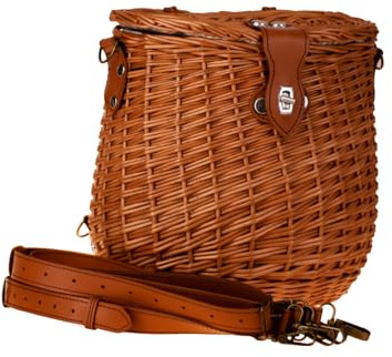 e-wicker24 Alles aus Weide Bolso de mimbre con correa de piel, bolso de mimbre para mujer, bolso de mimbre, bolso de playa