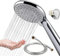 Shower-Head-Universal-1.6M-Hose-with-Holder-Set-Replacement, BauTangLe 2024 Upgraded Shower Head, Enjoy 5 Settings for Showers
