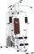 HOMCOM Kraftstation Fitnessstation Fitnessgerät Multifunktion Krafttraining Multistation Trainingsstation mit Latzug Butterflystange 45kg Gewichten Seil, Fitnessgeräte für Zuhause Weiß
