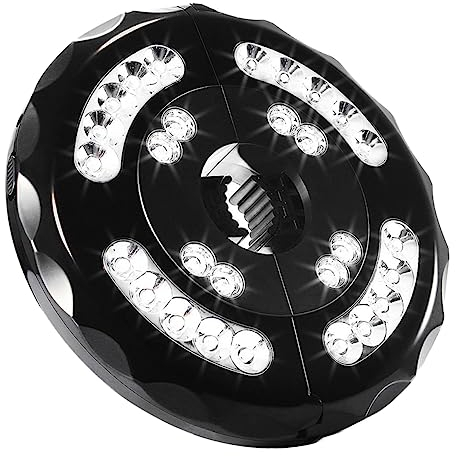 OSALADI Led Campinglampe 28 Leds Wiederaufladbare Regenschirmleuchte Mit Drei Beleuchtungsmodi Tragbar Für Zelt Grillen Outdoor Aktivitäten (schwarz)