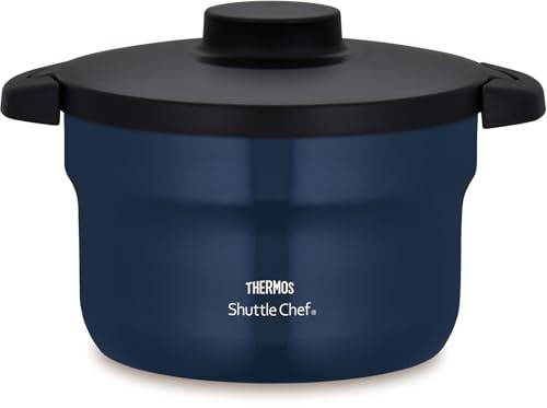 Thermos KBJ-3002 NYY Vacuum Insulated Cooker, Shuttle Chef, 7.1 gal (2.8 L) (3 to 5 People) Navy, Cera Protective Coat