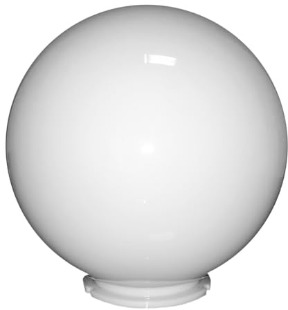 EXTRUMOL - Bola Farola Exterior - Recambio tipo Globo - Alumbrado Público - Policarbonato Blanco - Medidas: Ø 25 cm - Graipa Bayoneta: 11,8 cm
