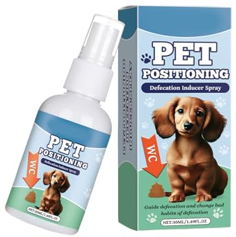 RETUOLWAG Aerosoles de entrenamiento para orinal de perros de 50 ml, inductor de defecación para lugares de baño, incidentes de orina para interiores y hogares. Suministro de entrenamiento de mascotas