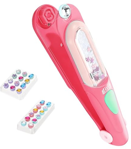 Itharon Machine a Tresser Les Cheveux Fille, Set Créatif de Coiffure pour Filles – DIY Styling Capillaire avec Pierres Scintillantes, Perles à Clipser, Cadeau pour Filles 5 6 7 8 9 10 11 12 Ans