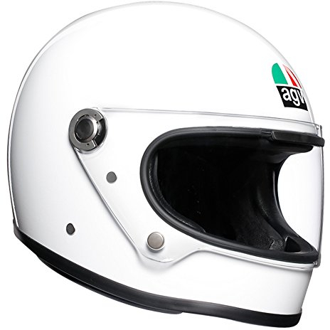AGV X3000 ECE 22-05 Solid Motorrad Integralhelm ECE 22-05 Legends, Vintage Retro, Weiß, ML
