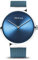 BERING Damen und Herren Uhr Quarz Movement - Classic Collection mit Edelstahl und Saphirglas 14526-XXX Armbandsuhren - 5 ATM, Blau/Silber