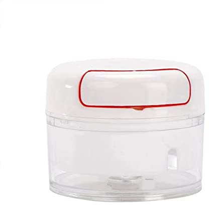 Manual Garlic Chopper, Mini Garlic Chopper Portable Vegetable Chopper Veggies Mincer Onion Cutter for Veggies Crusher Press Stainless Steel for Cooking Tool Masher