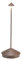 Zafferano, Pina Lampe, Wiederaufladbare und Kabellose Tischlampe mit Touch Control, Geeignet für den Innen- und Außenbereich, Dimmer, 2200-3000 K, Höhe 29 cm, Farbe Corten