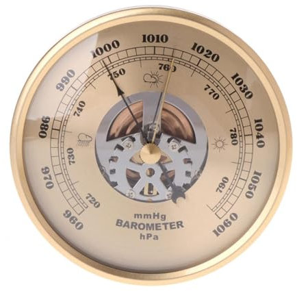 baromètre, Station météo analogique, Station météo mécanique à cadran rond en Perspective, baromètres for la maison mmHg/hPa
