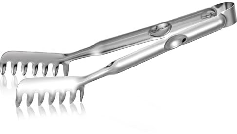 Yuanchu Pasta Servire Tong 1 pz Pinze per cibo in acciaio inox Spaghetti Pinze con manico a denti Pinze da cucina per spaghetti cottura cucina utensili da cucina (28)