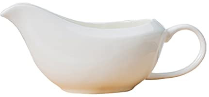 Salsera Gravedad de porcelana Barco de porcelana blanca Gravedad de la gota de goteo GRACIBLE SPOUTE LIBRE FRATUIENTE LIBRE, UTILIZADO for LA Salsa de calentamiento de salsa, aderezo for ensaladas, le