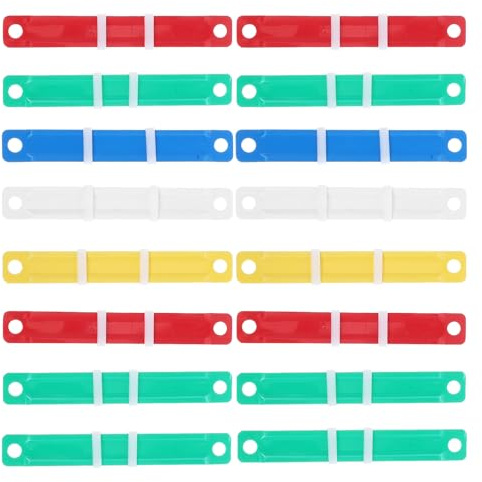JOINPAYA 100 Pièces de Mécanismes de Liaison pour Classeurs 8 Cm, Pinces à Reliure en Plastique Résistantes, Accessoires pour Classeurs Cahiers à Feuilles Mobiles, Usage Bureau et Maison