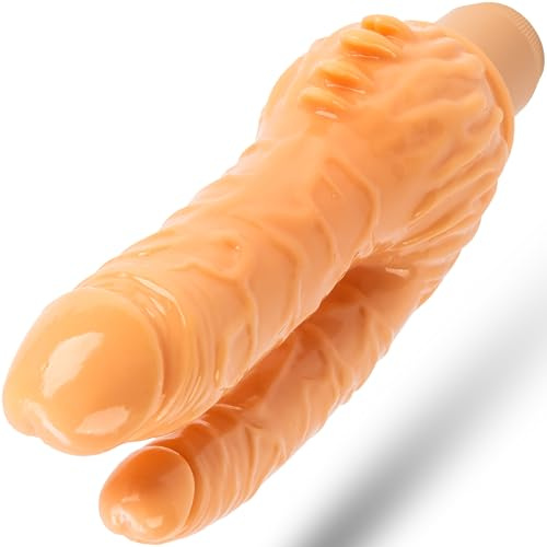 FOPS Doppiodildo vibrante da 21 cm – Realistico doppio vibratore ⌀ 3,6/2,3 cm multispeed per donne, coppie e stimolazione anale/G-point D40