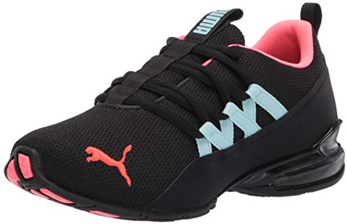 PUMA Women's RIAZE PROWL Sneaker, Puma Black-Ignite Pink-Aquamarine, 7