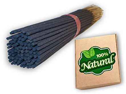 Bless-Frankincense-and-Myrrh 100%-Natural-Handmade-Hand-Dipped-Incense-Sticks Organic-Chemicals-Charcoal-Free Relaxation-Positivity-Yoga-Meditation Best-Woods-Scent (100 Sticks (5.25 OZ))