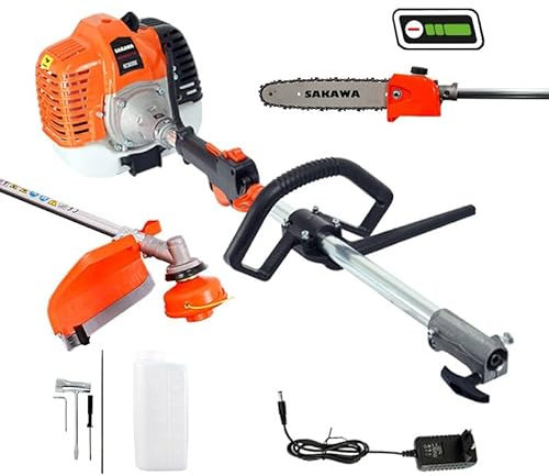 SAKAWA Desbrozadora Arranque a Batería Podadera 52,7cc Asidero