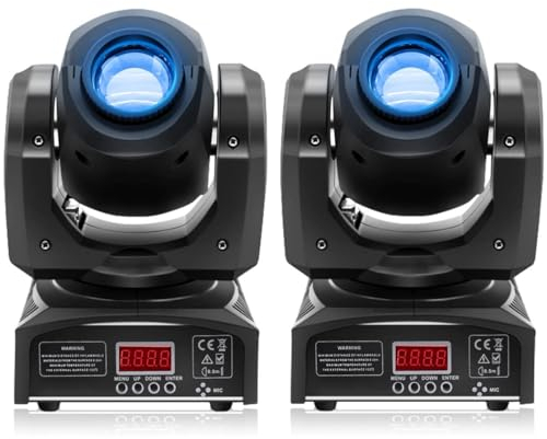 ZonQoonz 2PCS Moving Head LED Bühnenlicht DMX512 9/11CH Beam Discolicht Partylicht 8 Muster Lichteffekt für DJ Show Party Bar Hochzeit Disco Kinder