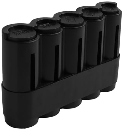 Annlpoy contenitori per porta monete plastica Classificatore di Portafoglio contenitore di monete per tassisti, camerieri e autisti di autobus, pratico portafoglio con chiusura di sicurezza, nero