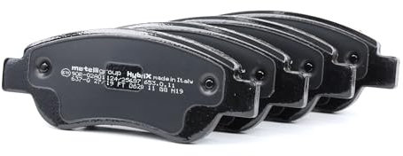 metelligroup 22-0637-0 Pastiglie Freno Anteriori E Posteriori, Made in Italy, Pezzo di Ricambio per Auto/Automobile, Kit da 4 Pezzi, Certificate ECE R90, Prive di Rame