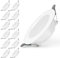 KEJIYILT LED Einbaustrahler 230V 12er SET, Einbaustrahler LED flach AC175-265V Deckenleuchte Flach Rund, 7W 700LM Equivalent 70W Glühlampe, Neutralweiß 4500K Deckenspots für Badezimmer Wohnzimmer