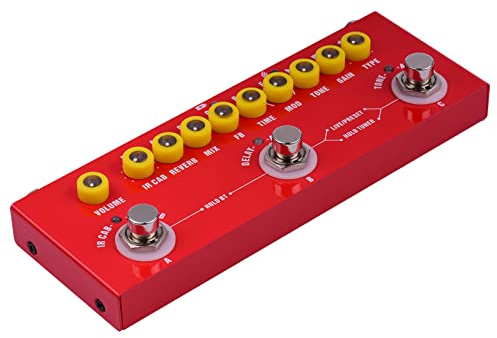 Mini Super Light Effect Guitar Chorus Pedal 16, 2 X 6, 1 X 2, 3 Cm Metal Distortion Pedal för Elgitarrer