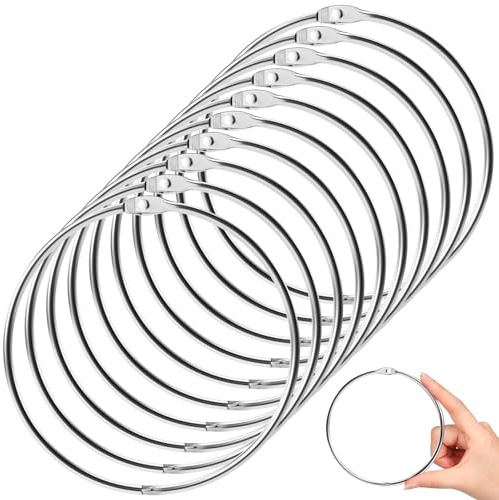 Morningro 10 Pack 4 Inch Binder Rings Extra Large Loose Leaf Binder Rings