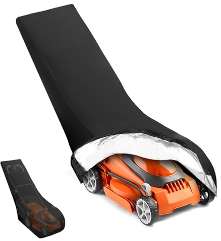 Copertura per Tosaerba Impermeabile,Copri Tagliaerba per Esterno,Copertura Universale per Trattore,210D Oxford Telo Protettivo per Copri Rasaerba con Coulisse & Storage Bag 193*64*112 cm per Esterno