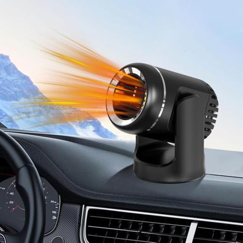 WEQNGIU Autoheizung, 12V Tragbare Autoheizungen für den Winter, Schneller Heizung und Kühlung Anti-Fog-Auto Defroster Schnellheizung Windschutzscheibe Defroster für Auto