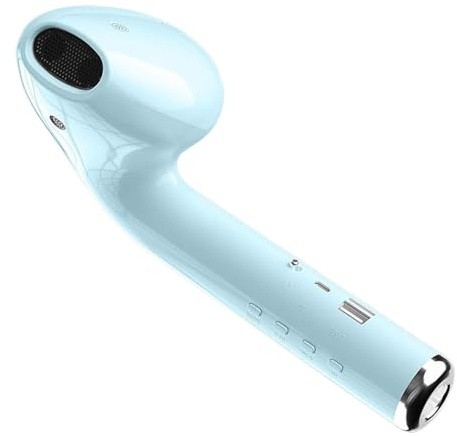 Altoparlante gigante per auricolari, ricaricabile tramite USB, divertente, a forma di auricolare, per feste, cortile, garage, falò, notte, bicicletta, spiaggia, camera da, auto, doccia, ufficio